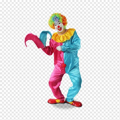 Клоун в костюме на фотографии высокого разрешения: доступно для скачивания в PNG