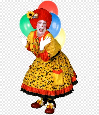 Клоун в костюме на изображении высокого качества: фотография в формате WebP