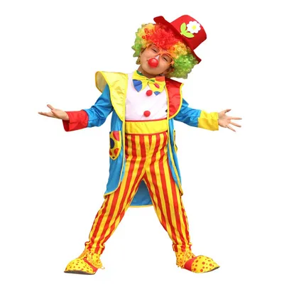 Клоун в костюме на фотоснимке с высоким разрешением: доступно для скачивания в PNG