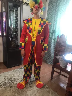 Фотография клоуна в костюме для фотосессии