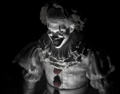 Жуткий клоун: страшное изображение в формате JPG