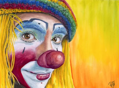 Фотография клоуна в цирке