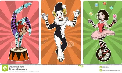 Смехопанорама: изображение клоунов в панорамном формате