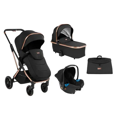 Коляска 3 в 1 Baby Shell (Black/Черный)