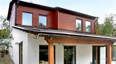 Комбинированные дома-шале: надежные проекты для жизни — Деревянные дома по  норвежской технологии