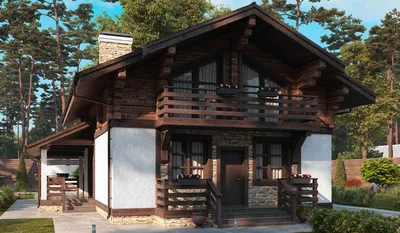 Комбинированные дома - dominant-wood.com.ua