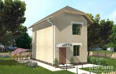 Проект двухэтажного дома с площадью до 200 кв м с террасой