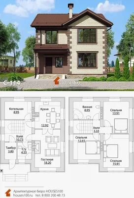Готовые проекты домов на две семьи, проекты двухэтажных домов под ключ –  Архитектурная студия Pollio | pollio.kz