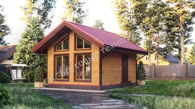 Проект двухэтажного дома в современном стиле с гаражом на 2 авто KORSO 2  купить в Минске на Territoria.by