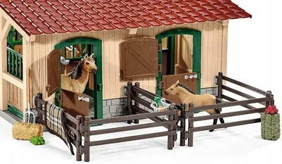 Фигурки Schleich Farm World - конюшня для лошадей + исландский пони 42609  купить в Москве | Доставка по России.