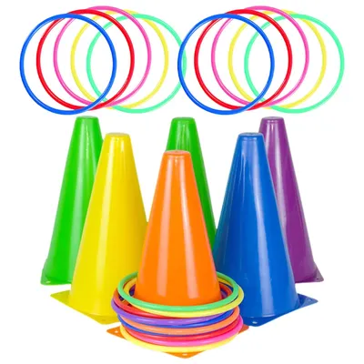 1 комплект пластиковых конусов, пластиковые спортивные конусные кольца и  конусы для детей | AliExpress