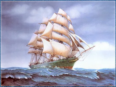 Рисунки парусника в море карандашом (58 фото) 🔥 Прикольные картинки и юмор  | Рисунок лодки, Картины кораблей, Рисунок корабля