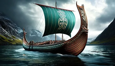 Корабль викингов (картина) — Патрик О'Брайан