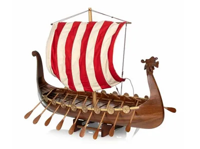 Корабль Викингов иллюстрация штока. иллюстрации насчитывающей скандинавы -  212299352