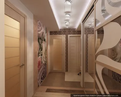 Дизайн коридора в квартире: фото реальные в панельном доме девятиэтажке