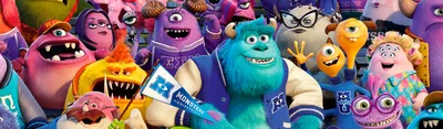 Купить Лист виниловых наклеек (стикеров) Корпорация Монстров (Monsters,  Inc.) формата А4 в магазине indinotes