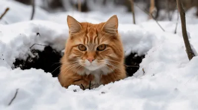 😾Холодно ли кошкам ходить по снегу? | Нос, хвост, лапы | Дзен