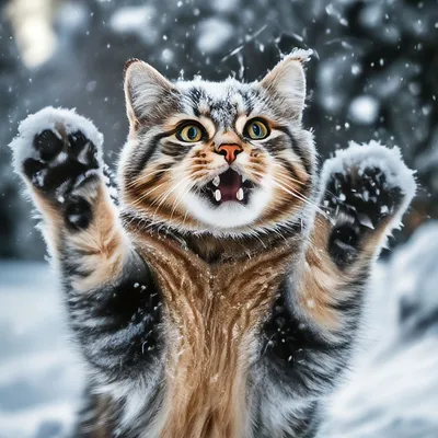 Кошки в снегу - Моя газета | Моя газета