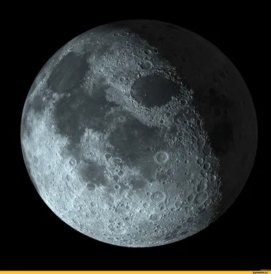 Картинки космос, луна, звезды, темный фон - обои 1440x900, картинка №116473