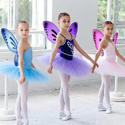 Наборы принцессы с крыльями бабочки, имитация бабочки, костюм феи, детский  костюм, реквизит для девочек – лучшие товары в онлайн-магазине Джум Гик