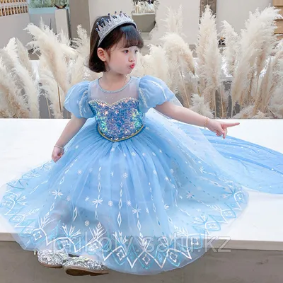 Костюм Эльза 2 для девочки: Платье со шлейфом (Россия) купить в Новосибирске