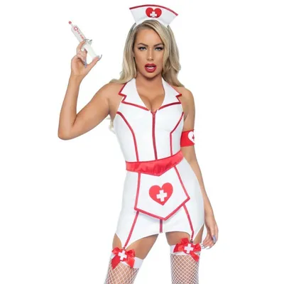 Костюм Медсестры сексуальный костюм медсестры Хэллоуин костюм для  новечерние сценическое белое платье | AliExpress
