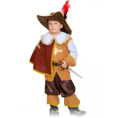 Карнавальный костюм мушкетера (д'Артаньяна) детский, 5-7 лет купить с  доставкой по цене 3 000 руб. в Москве | dastoys.ru
