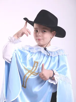 Карнавальный костюм Мушкетера в синем для мальчика