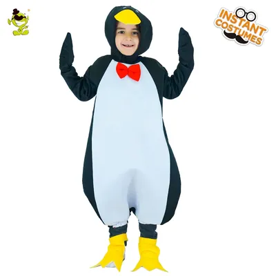 Костюм милый пингвин для мальчиков, комбинезон-талисман с животными,  маскарадный костюм для вечерние, детский смешной костюм пингвина |  AliExpress