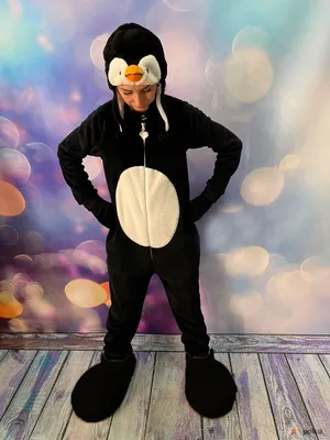 Детский костюм \"Пингвин\": комбинезон с капюшоном (Италия) купить в Курске