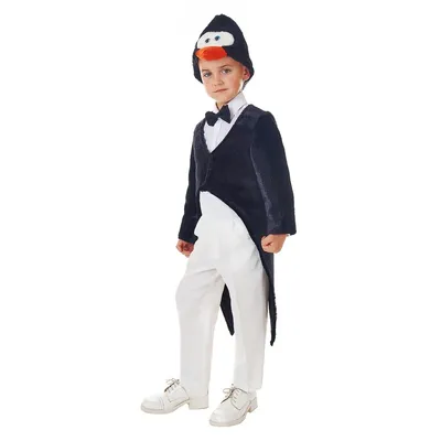 Детский костюм \"Пингвин\": комбинезон, головной убор, фрак (Россия) купить в  Брянске