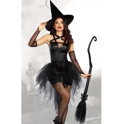 Взрослый костюм ведьмы на Хэллоуин для женщин, сексуальный костюм, платье  ведьмы зла с черной шляпой ведьмы, перчатки ведьмы, карнавальный костюм для  вечеринки | AliExpress