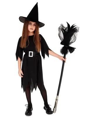 Карнавальный костюм ведьмы с асимметричной юбкой. Фиолетовый