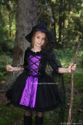 Детский костюм ведьмы, реквизит, платье ведьмы на Хэллоуин с волшебной  метлой, шапка, юбка принцессы, комплект одежды для девочек, товары для  Хэллоуина | AliExpress