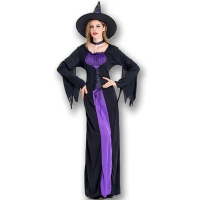 Купить Костюм для девочек, костюм ведьмы, дьявола, вязаное тюлевое платье  ручной работы, костюм злого наряда для Хэллоуина, косплей | Joom