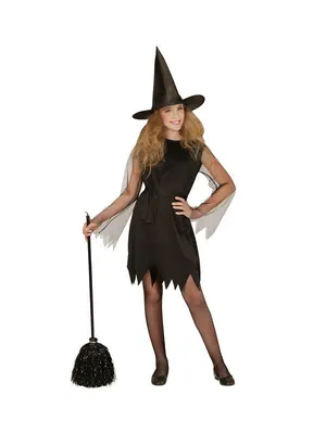 Костюм ведьмы женщины носят на вечеринку хэллоуина Стоковое Изображение -  изображение насчитывающей модель, костюм: 194183895