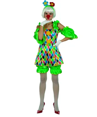 Фото клоуна в костюме с большой кистью