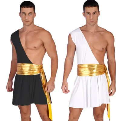 Купить Мужские костюмы для ролевых игр на Хэллоуин, одно плечо, нижнее  белье древнего греческого бога, костюм рыцаря-воина | Joom