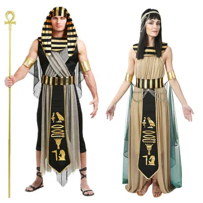 Костюм фараона Клеопатры из древнего Египта, для Хэллоуина, египетской  король, королева, богиня, маскарадный костюм для косплея | AliExpress