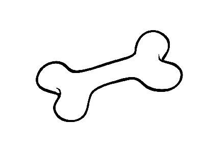 Рисунок косточки для собаки - 46 фото
