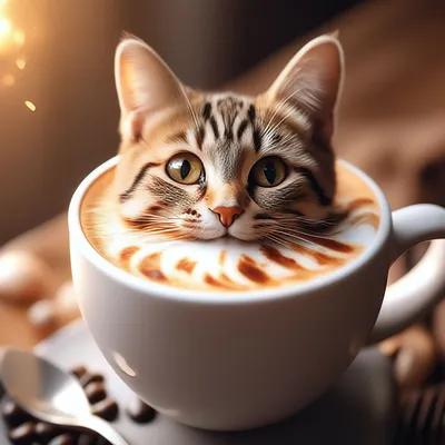 Вот теперь этот кофе идеален»: кот-перфекционист улучшил напиток хозяйки
