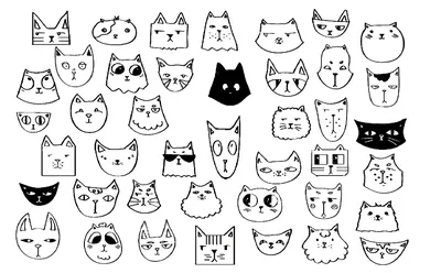 Няшные котики рисунки - 52 фото