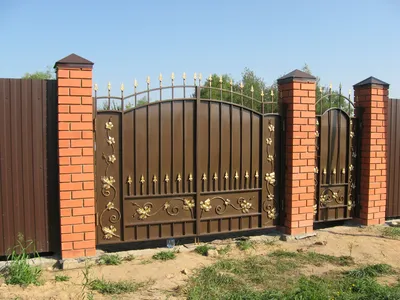 Фото кованых ворот: уникальный элемент дизайна дома