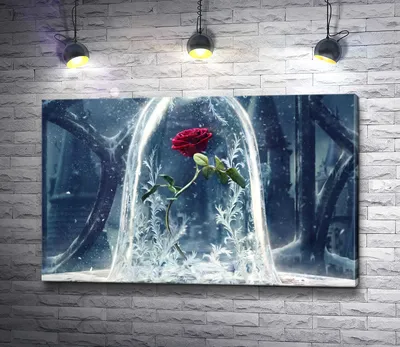 Картина \"Роза из мультика \"Красавица и чудовище\"\" | Интернет-магазин картин  \"АртФактор\"