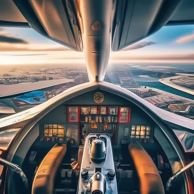 Вид из самолета , эстетично, красиво…» — создано в Шедевруме