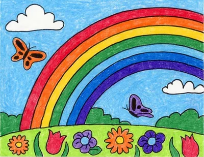 Рисунок радуга для детей - фото и картинки abrakadabra.fun