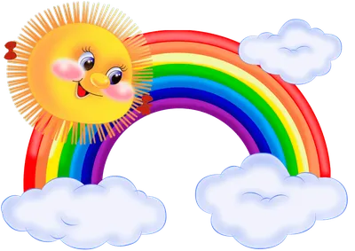 Пазл красивая радуга весна - разгадать онлайн из раздела \"Для детей\"  бесплатно