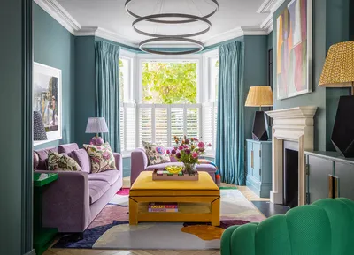 Красивые краски в дизайне семейного дома в Англии 〛 ◾ Фото ◾ Идеи ◾ Дизайн