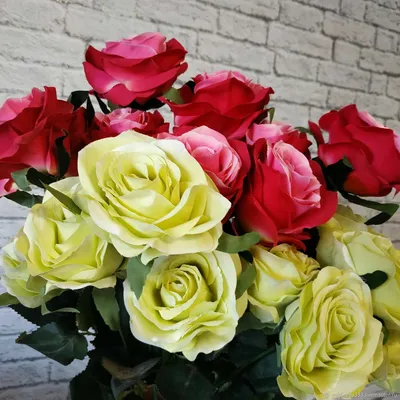 Заказать красивый букет из роз в корзине FL-643 купить - хорошая цена на красивый  букет из роз в корзине с доставкой - FLORAN.com.ua