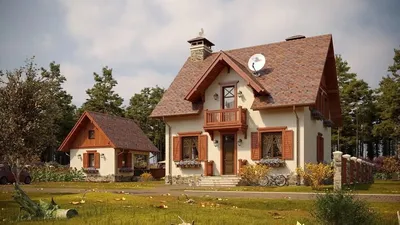 Простые и красивые дома в разных стилях с оформленной придомовой  территорией. | Дизайн Малина | Дзен
